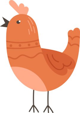 kuş hayvan karikatür vektör çizim