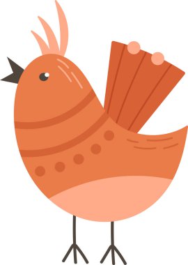 kuş hayvan karikatür vektör çizim