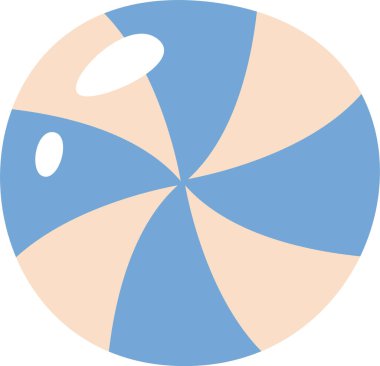 Yuvarlak Şekerleme Vektör İllüstrasyonu