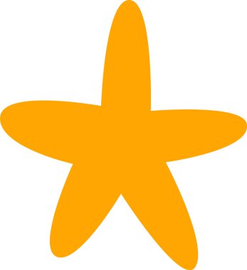 Yıldız Şekli Silüet Vektör İllüstrasyonu