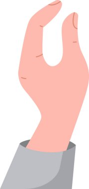 El Tutma Hareketi Vektörü İllüstrasyonu