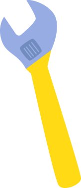 Ayarlanabilir İngiliz Anahtarı Vektör İllüstrasyonu