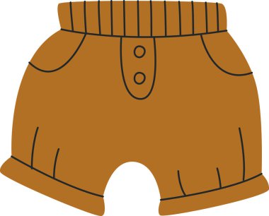 Bebek Koşucuları Kıyafet Vektörü İllüstrasyonu