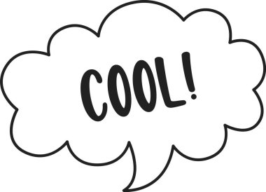 Havalı Konuşma Kabarcık Vektörü İllüstrasyonu