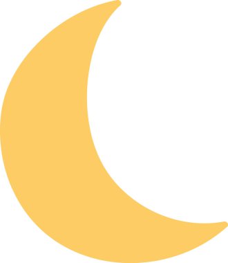 Genç Ay Simgesi Vektör İllüstrasyonu