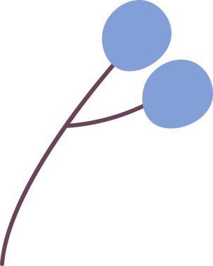 Böğürtlen Vektörü İllüstrasyonlu Şube