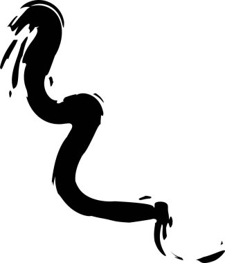 Eğri Çizen Doodle Vektör İllüstrasyonu