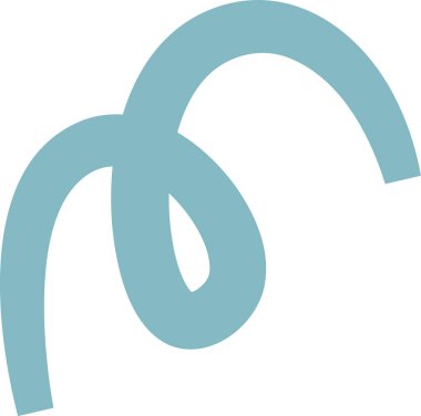 Eğri Satır Simge Vektörü İllüstrasyonu