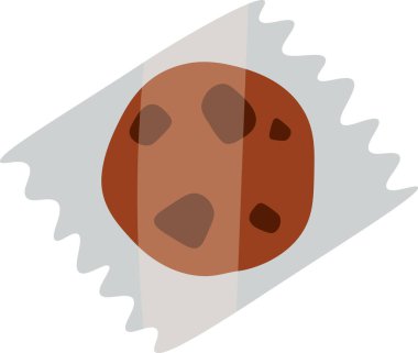 Oatcake Vejetaryen Atıştırmalık Vektörü İllüstrasyonu