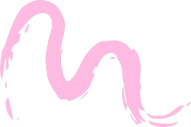 Eğri Çizen Doodle Vektör İllüstrasyonu