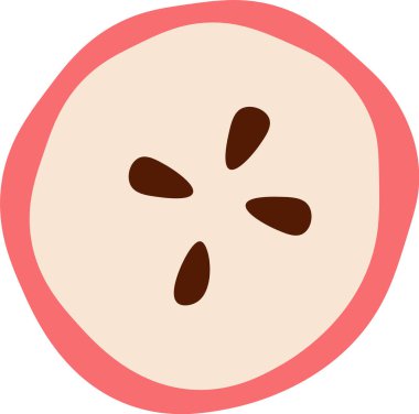 Apple Chips Atıştırmalık Vektörü İllüstrasyonu