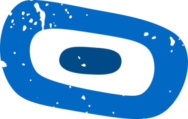 Soyut Grunge Çemberleri Vektör İllüstrasyonu