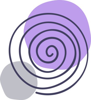 El Boyalı Soyut Çemberler Vektör İllüstrasyonu