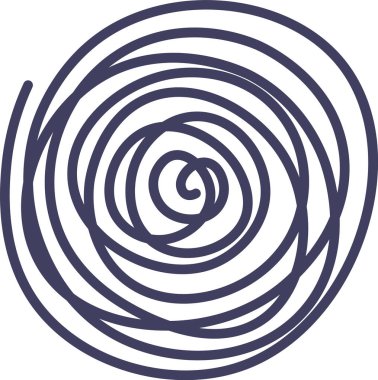 El Boyalı Soyut Çemberler Vektör İllüstrasyonu