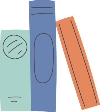 Kitaplar Yığın vektör çizimi