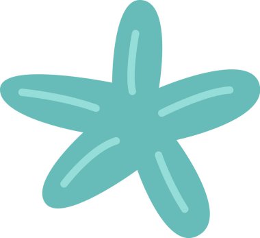 Denizyıldızı Deniz Yaratığı Vektör İllüstrasyonu