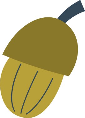 Palamut Ağacı Vektör İllüstrasyonu