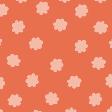 Soyut Çiçek Deseni Arkaplan Vektör İllüstrasyonu