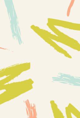 Fırça Darbeleri Vektör İllüstrasyonu ile Soyut Arkaplan