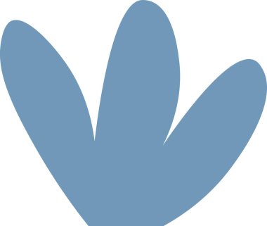 Bush Bitki Doodle Vektör İllüstrasyonu