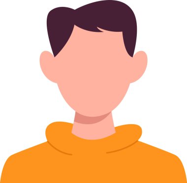 İnsan Avatar Profil Vektörü İllüstrasyonu