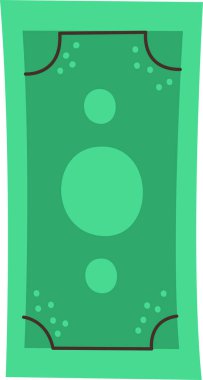 Kağıt Para Para Birimi Vektör İllüstrasyonu