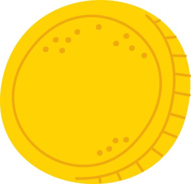 Altın Para Vektörü İllüstrasyonu