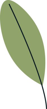 ağaç yaprağı ikonu vektör illüstrasyonu