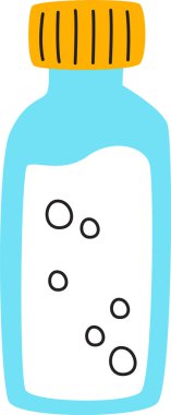 D vitamini Jar Vektör İllüstrasyonu