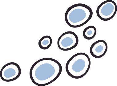 Soyut Baloncuklar Desen Vektör Resimlemesi