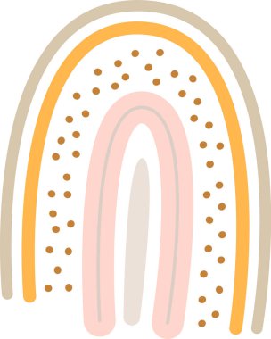 Çizgi film Gökkuşağı Simgesi Vektör İllüstrasyonu