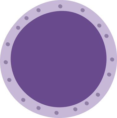 Çember Resim Çerçeve Vektörü İllüstrasyonu