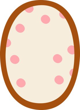 Oval resim çerçeve vektör çizim