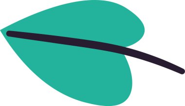 ağaç yaprağı ikonu vektör illüstrasyonu