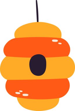 Spring Beecove Çizgi Film Vektörü İllüstrasyonu