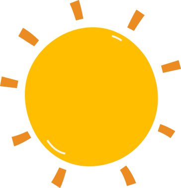 Güneş Parlayan El Çekim Vektörü İllüstrasyonu