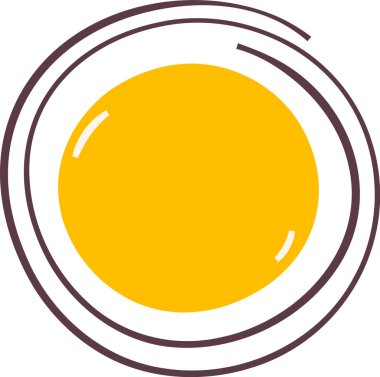 Güneş Çizgi Filmi Doodle Vektör İllüstrasyonu