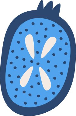 El Çekimi Egzotik Meyve Vektörü İllüstrasyonu