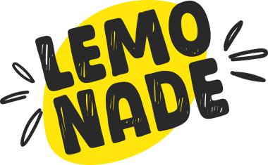 Lemonade Skeç Harf Vektörü İllüstrasyonu