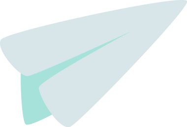 Kağıt Jet Oyuncak Vektörü İllüstrasyonu