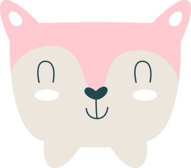 Rakun Şekli Saksı Vektörü İllüstrasyonu