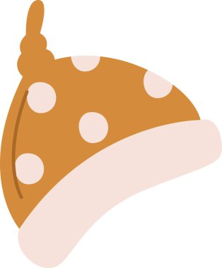 Bebek Şapkası Aksesuar Vektör İllüstrasyonu