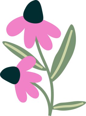 Yaban Çiçekleri Simge Vektörü İllüstrasyonuName