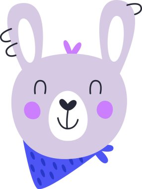 Rabbit With Piercing Vector Illustration