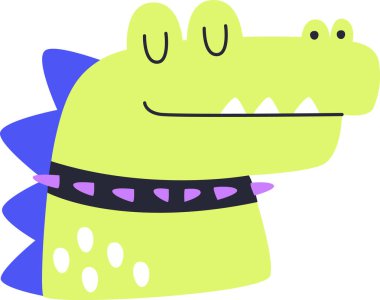 Rock Star Crocodile Head Vector Illustration