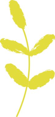 Plant Branch Scribble Sketch Vector Illustration