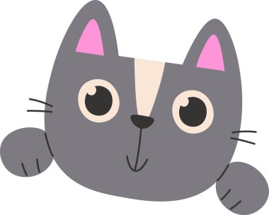 Kedi vektör illüstrasyonundan Bakıyor