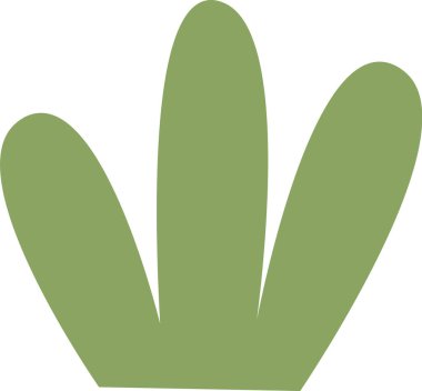 Bush Basit Simge Vektör İllüstrasyonu