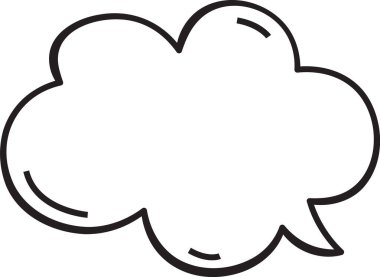 Bulut Konuşması Kabarcık Vektörü ResmiComment