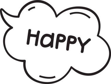 Konuşma Baloncuğu Vektör İllüstrasyonunuz kutlu olsun